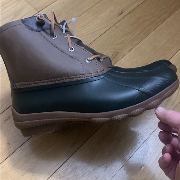 Sperry Brown and Black Duck Boots.Size 8.5 - Picture 5 of 7